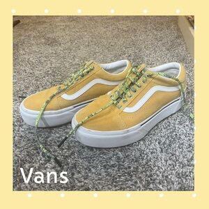 Vans Mustard Canvas Sneakers
